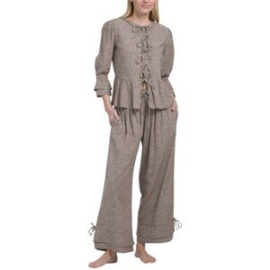 SAATVIK 2pc Tie Front Lounge Set